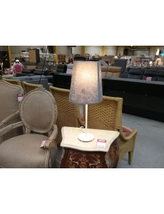 LAMPE GRISE BRODÉE