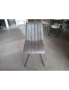 CHAISE "JACK" TISSU GRIS