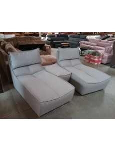 SALON MODERNE 2 PLACES + POUF