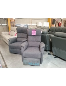 FAUTEUIL TISSU GRIS RELAX...