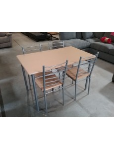 TABLE + 4 CHAISES (AN-204)