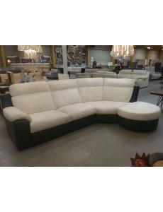 SALON D ANGLE BICOLORE + POUF 