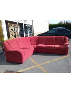 SALON D ANGLE TISSU ROUGE