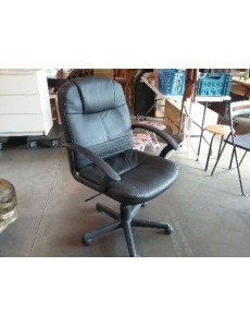 FAUTEUIL DE BUREAU SKAI NOIR