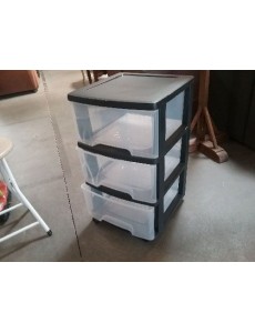 ÉTAGÈRE 3T À ROULETTES 