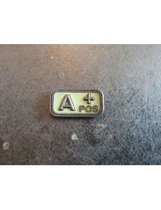 PATCH 3D PVC NOIR/VERT "A POS"