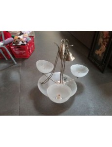 LUSTRE 4 DEMI-LUNE OPAQUE 