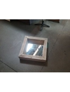 MIROIR CONTOUR BOIS PATINÉ