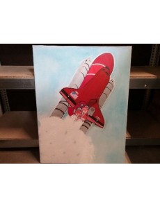 PEINTURE HUILE "FUSÉE"