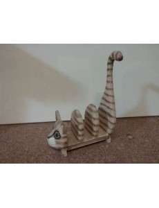 CHAT BOIS PORTE SERVIETTES