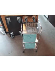 ETAGERE A ROULETTES + PANIERS