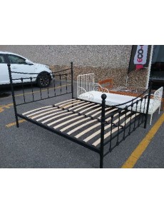 LIT MÉTAL NOIR 160 + SOMMIER