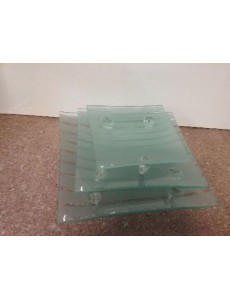 LOT DE 3 PLATS VERRE