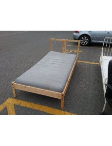 LIT BOIS 1P + SOMMIER +...