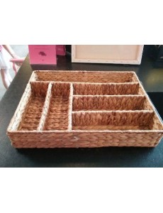 PANIER A COUVERTS  ROTIN 