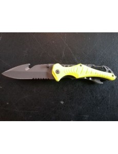 COUTEAU BALADEO RESCUE JAUNE