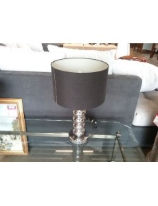 LAMPE A POSER ARGENTÉE/ NOIRE 
