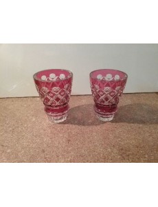 PAIRE DE VASE VSL ROUGE