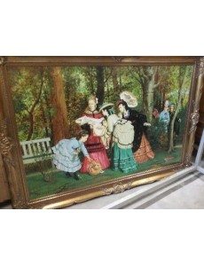 TABLEAU SCENE DE VIE  170 X...