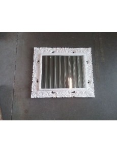 MIROIR CONTOUR BOIS BLANC 