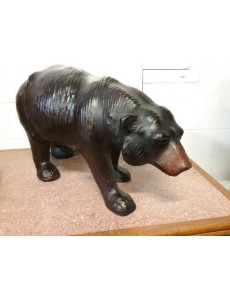 OURS CUIR BRUN  H42 X L 80CM