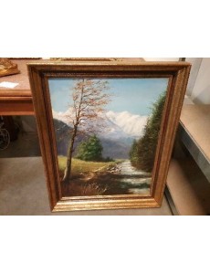 PEINTURE HUILE DECO RIVIERE