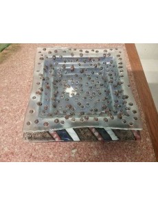 LOT DE 3 ASSIETTES COLORÉES