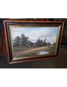 PEINTURE HUILE "CAMPAGNE...