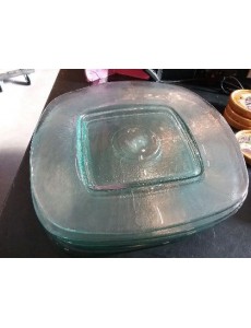 LOT D ASSIETTES VERRE  GM