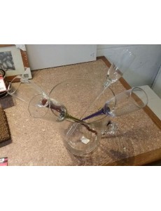 SEAU A CHAMPAGNE + 4 VERRES