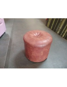 POUF ROND SKAI  BRUN