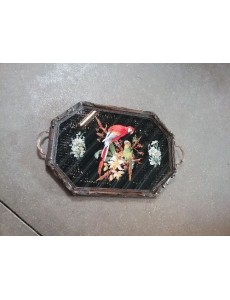 PLATEAU DÉCO PERROQUET