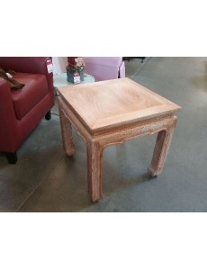 TABLE BASSE TECK PATINÉE