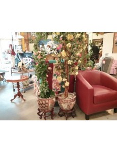 CACHE POT CHINOIS + PLANTE