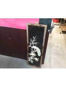 CADRE CHINOIS LAQUÉ NOIR