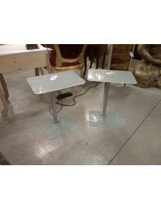  BOUT DE CANAPÉ MODERNE VITRÉ 