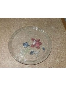 PLAT VERRE DÉCO FLEURS