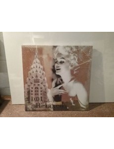 CADRE TOILE IMPRIMEE MARILYN 