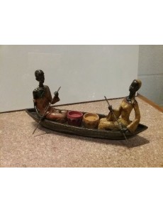 BARQUE BOIS + FIGURINES