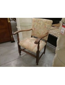 FAUTEUIL DE STYLE TISSU FLEURI
