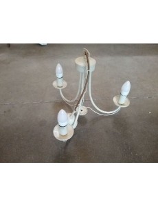 LUSTRE BLANC 3 BRANCHES