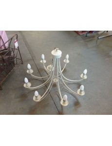 LUSTRE BLANC 8 BRANCHES