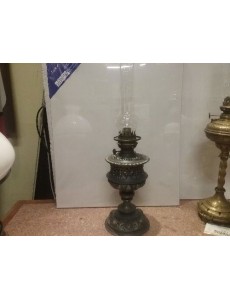 LAMPE QUINQUET ETAIN