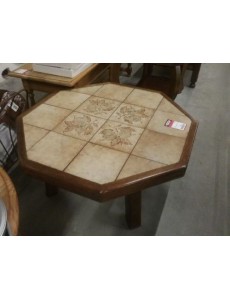 TABLE BASSE RUSTIQUE CARRELÉE 