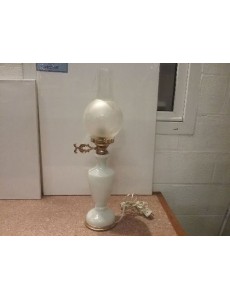 LAMPE QUINQUET BLANCHE 