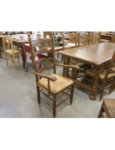 LOT DE 6 CHAISES PAILLÉES 