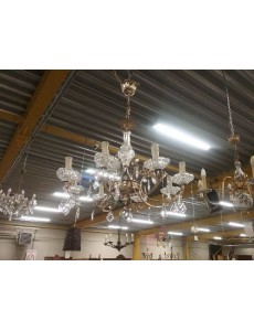 LUSTRE CRISTAL + 2 APPLIQUES