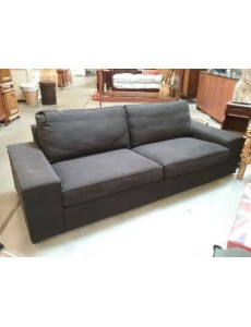 CANAPÉ TISSU GRIS  L227