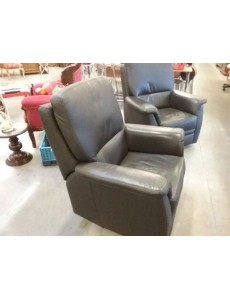 FAUTEUIL CUIR BRUN