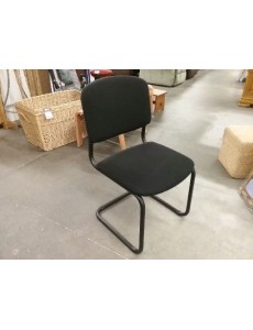 CHAISE DE BUREAU TISSU NOIR